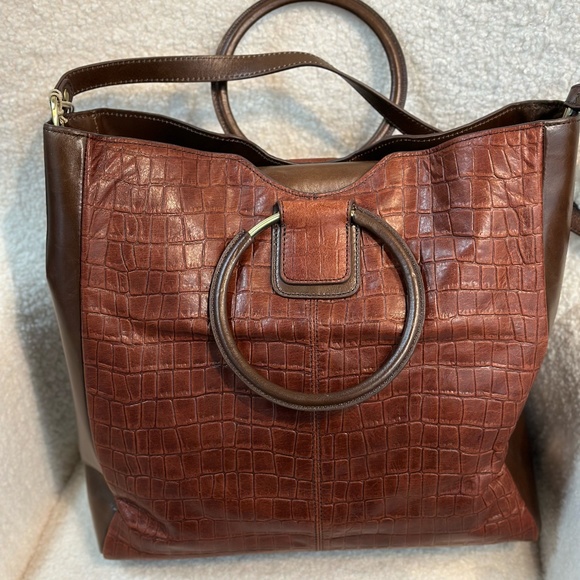 HOBO - Heidi Tote Bag Purse Leather Straps Brandy Classic NWT - Picture 4 of 13